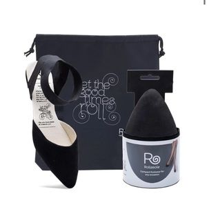 Rollasole compact flats with heels bag